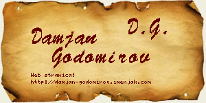 Damjan Godomirov vizit kartica